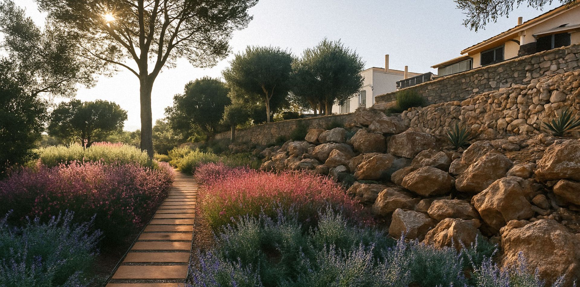 Diseño de jardín en Coll Baix, Mallorca | Jardinería Bisanyes