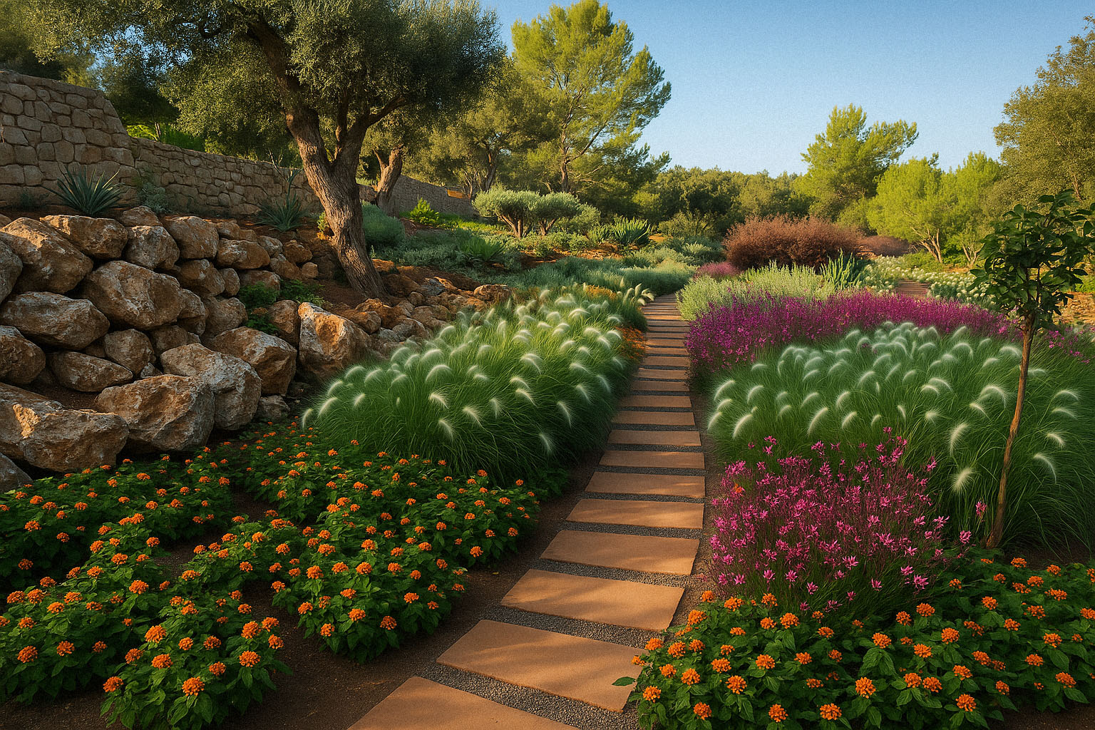 Diseño de jardín en Coll Baix, Mallorca | Jardinería Bisanyes