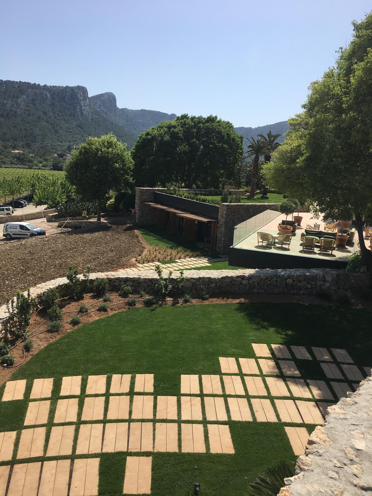 Diseño de jardín en Hotel Son Brull, Mallorca | Jardinería Bisanyes