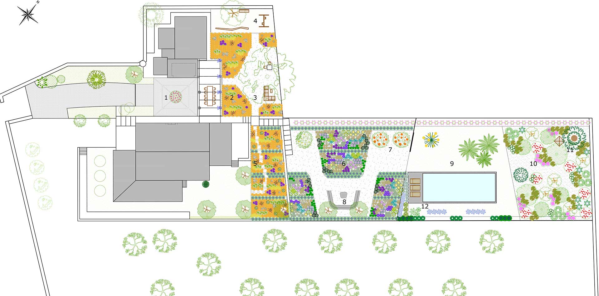 Diseño de jardín en Selva, Mallorca | Jardinería Bisanyes